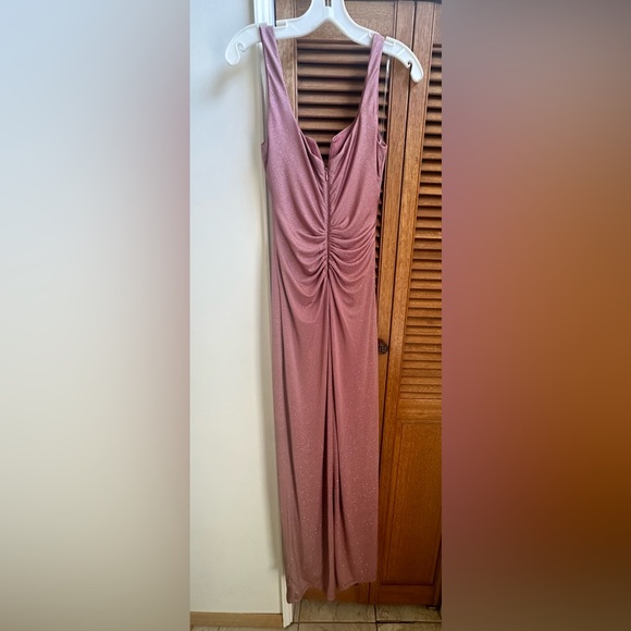 Le Chateau Size Small Pink Sparkly Gown - Picture 2 of 8